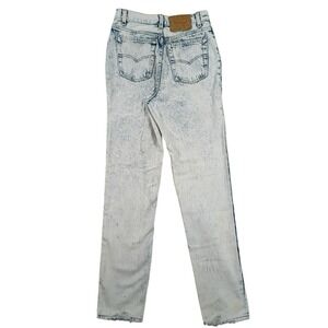 Levi's 501XX Women 9 25X32 Blue Acid Wash Vintage Destroyed Paint Stained